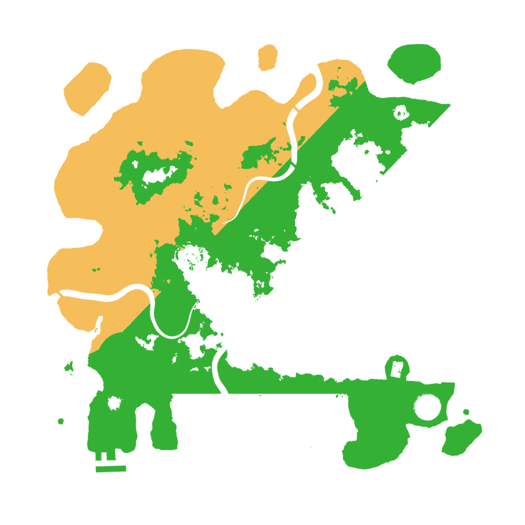 Biome Rust Map: Procedural Map, Size: 3500, Seed: 3428674