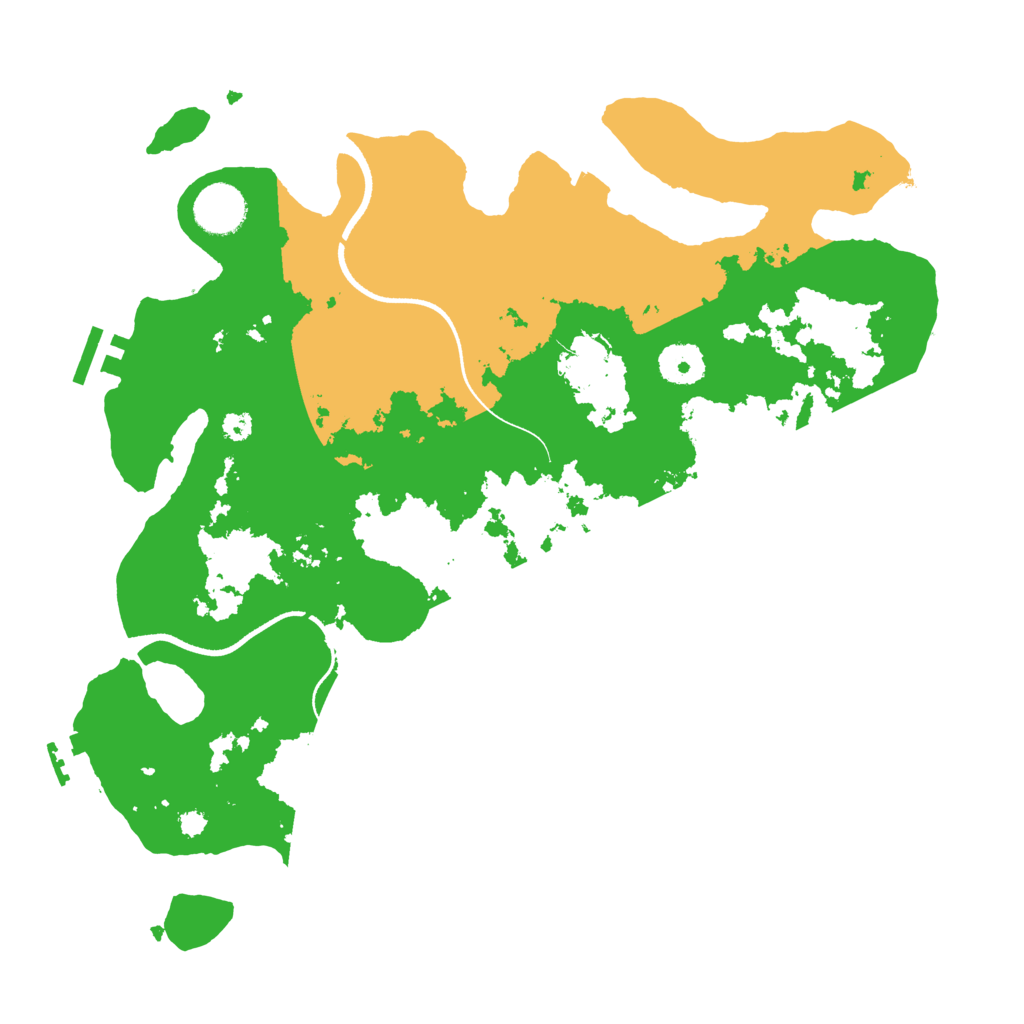 Biome Rust Map: Procedural Map, Size: 3500, Seed: 5383953