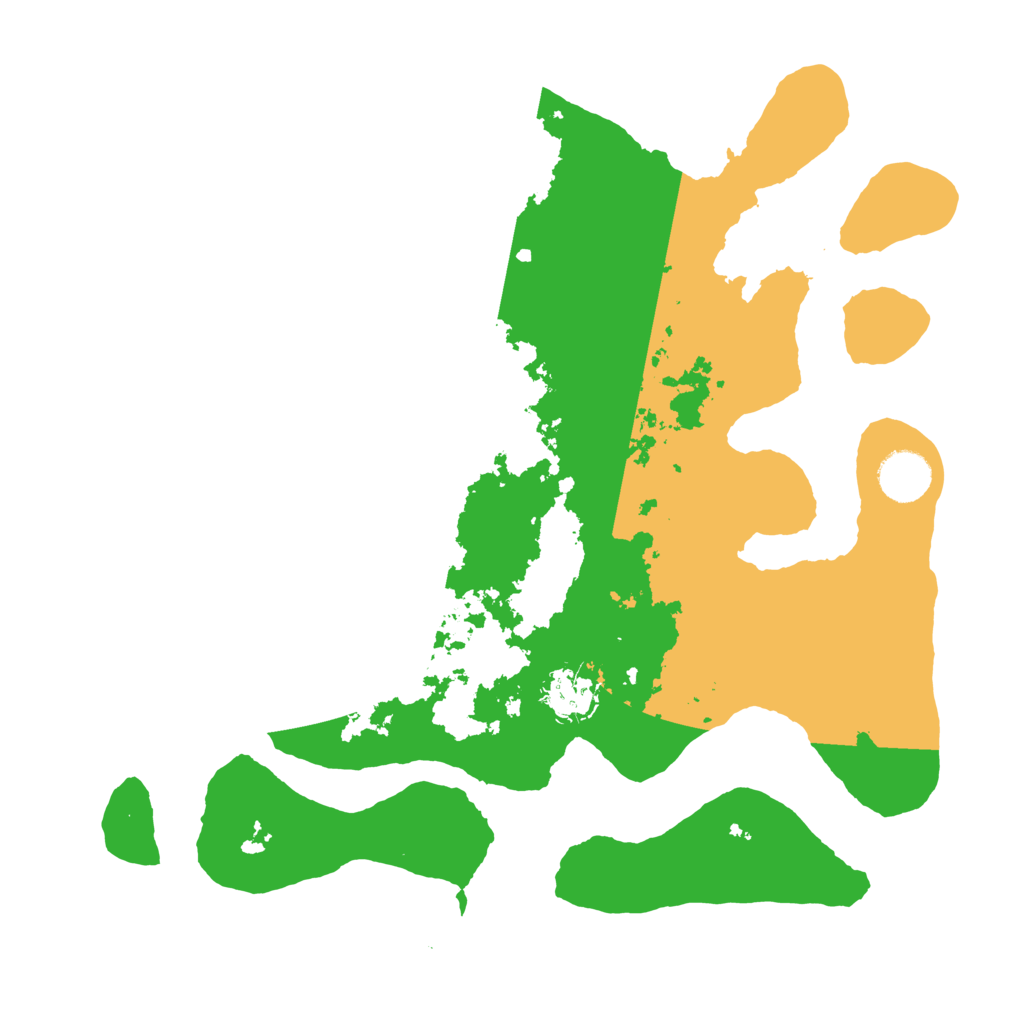 Biome Rust Map: Barren, Size: 3500, Seed: 2025336