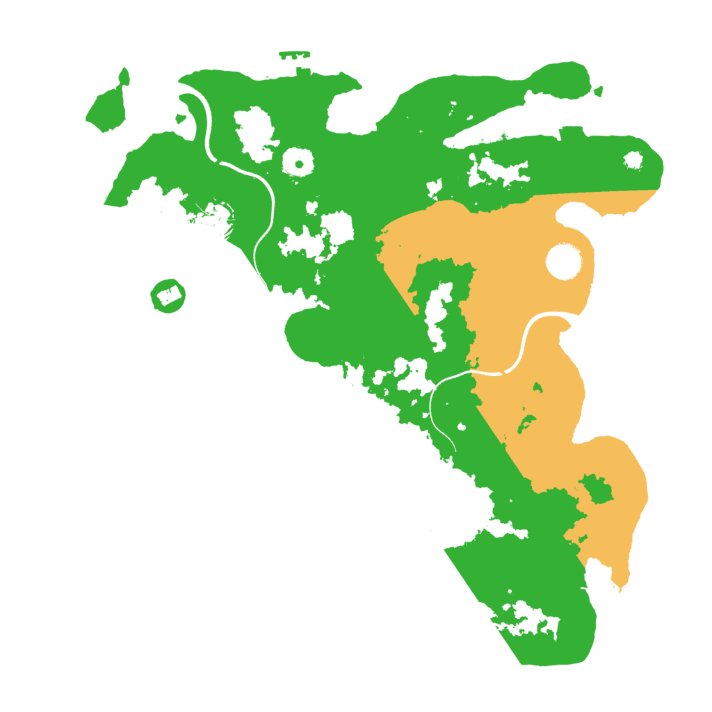 Biome Rust Map: Procedural Map, Size: 3500, Seed: 2427229