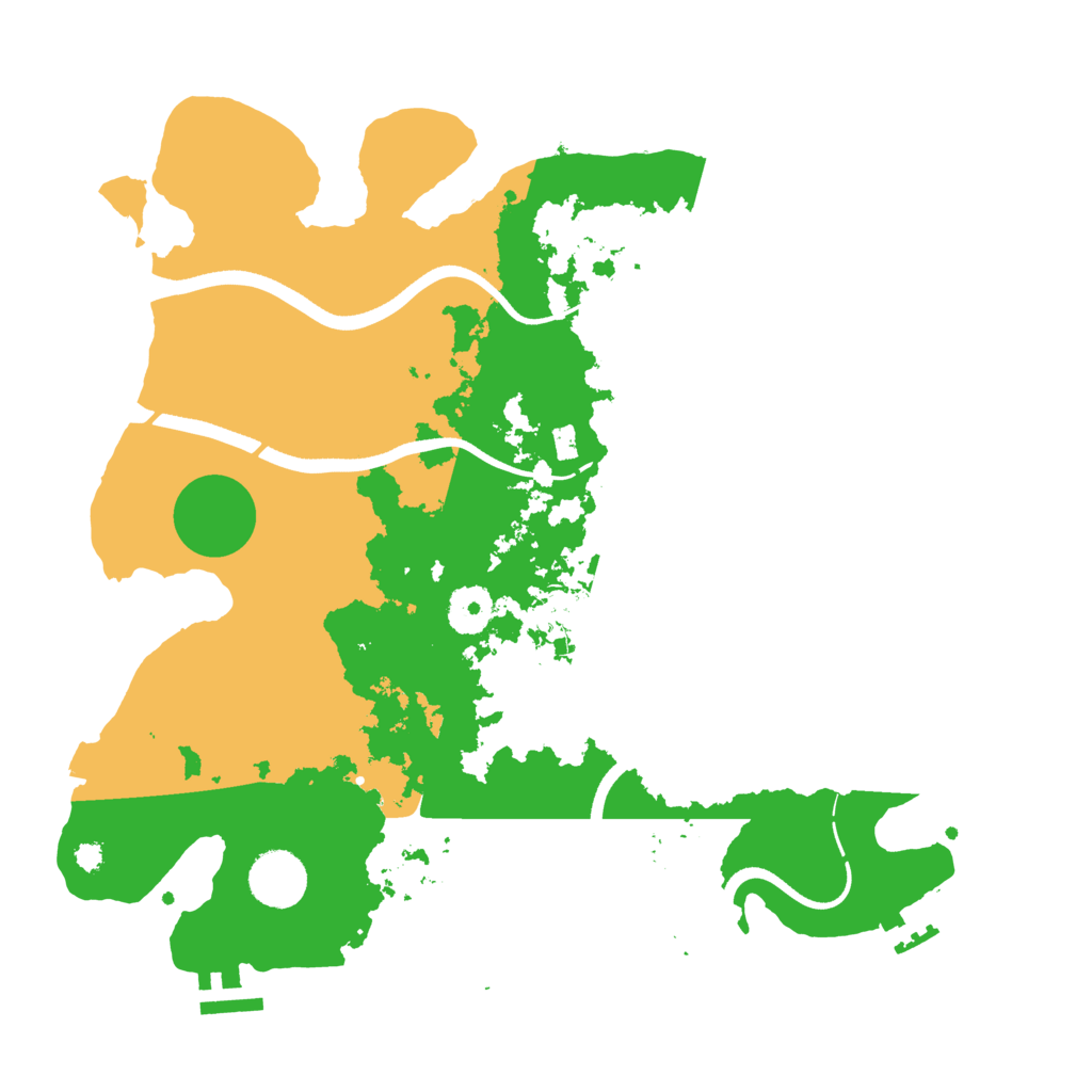 Biome Rust Map: Procedural Map, Size: 3500, Seed: 2631662