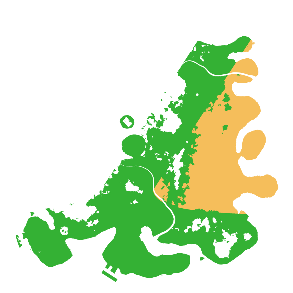 Biome Rust Map: Procedural Map, Size: 3500, Seed: 1358521