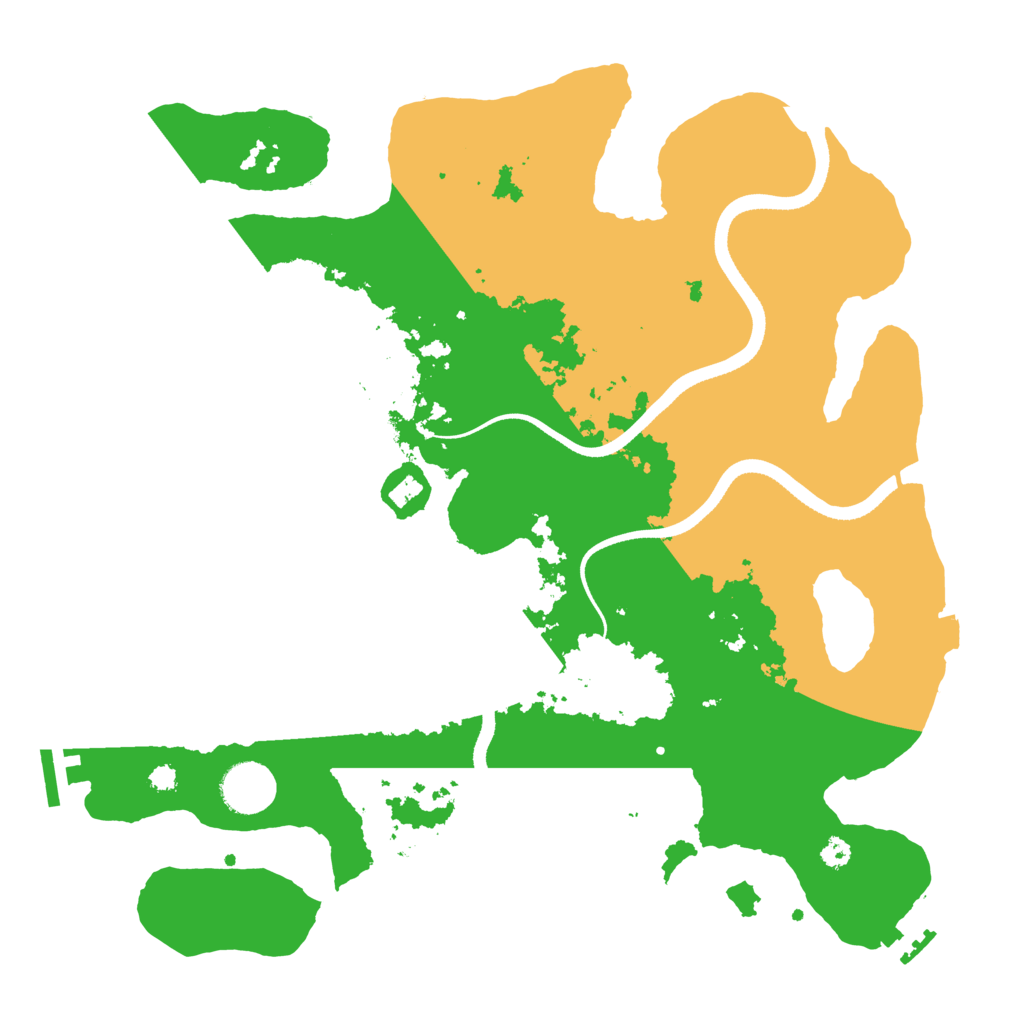 Biome Rust Map: Procedural Map, Size: 3500, Seed: 5033222