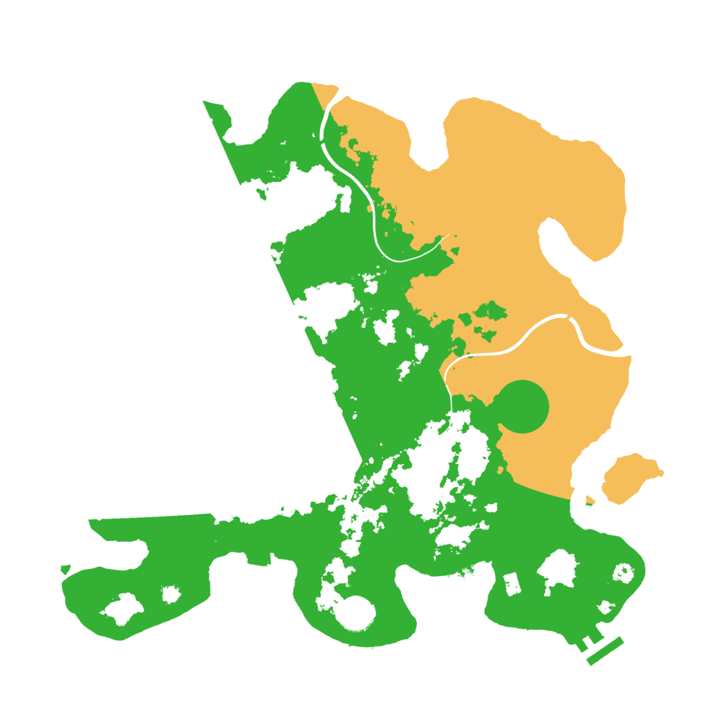 Biome Rust Map: Procedural Map, Size: 3500, Seed: 2891492