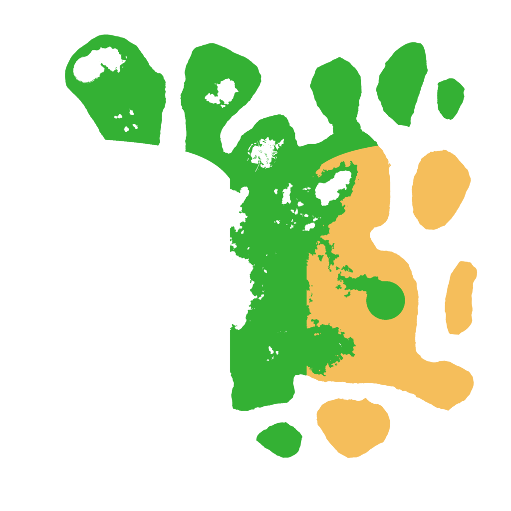 Biome Rust Map: Barren, Size: 3500, Seed: 4440271