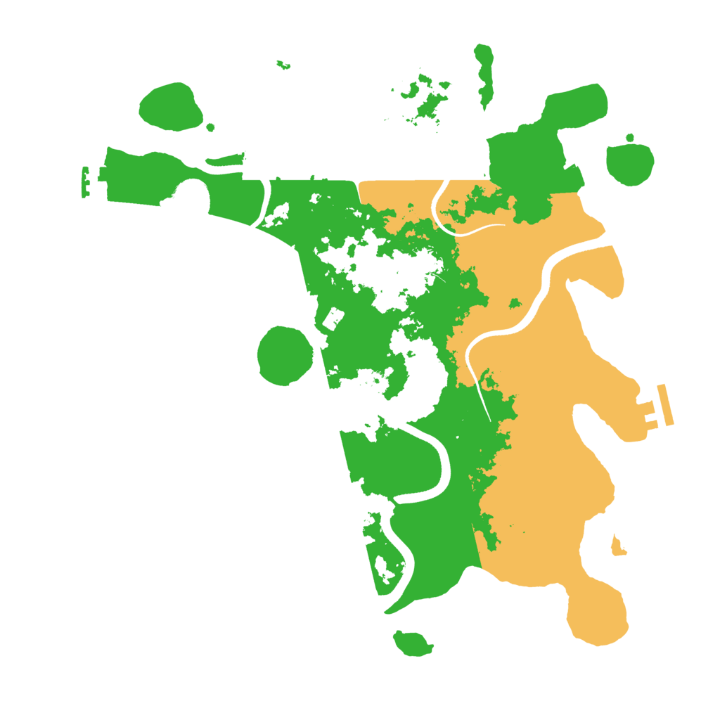 Biome Rust Map: Procedural Map, Size: 3500, Seed: 1376392