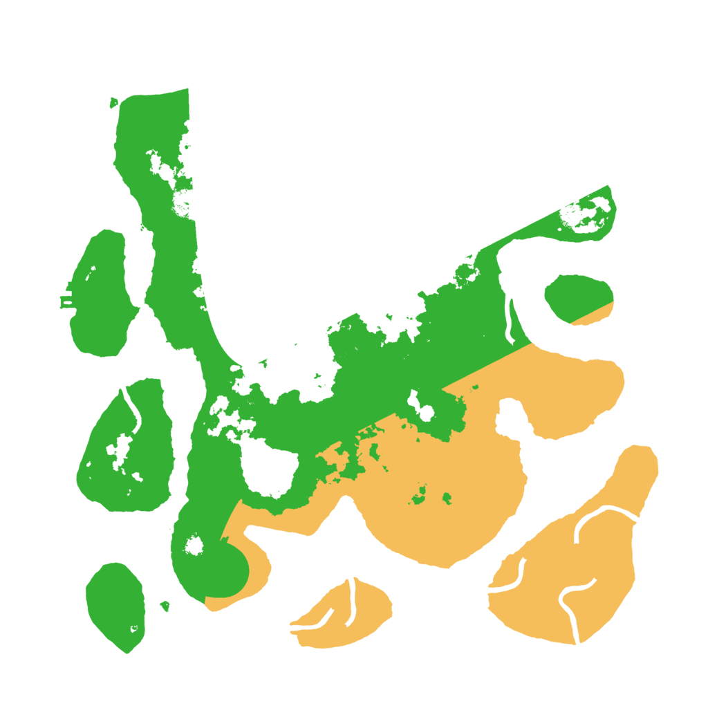 Biome Rust Map: Procedural Map, Size: 3500, Seed: 2640280