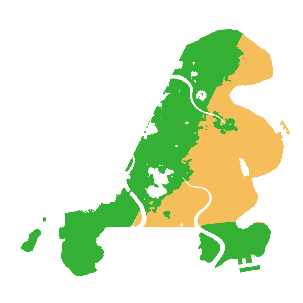 Biome Rust Map: Procedural Map, Size: 3000, Seed: 2437297