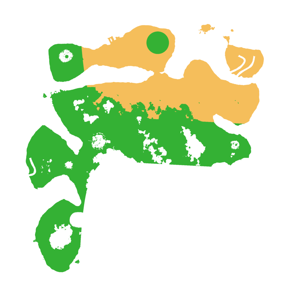 Biome Rust Map: Procedural Map, Size: 3500, Seed: 1996209