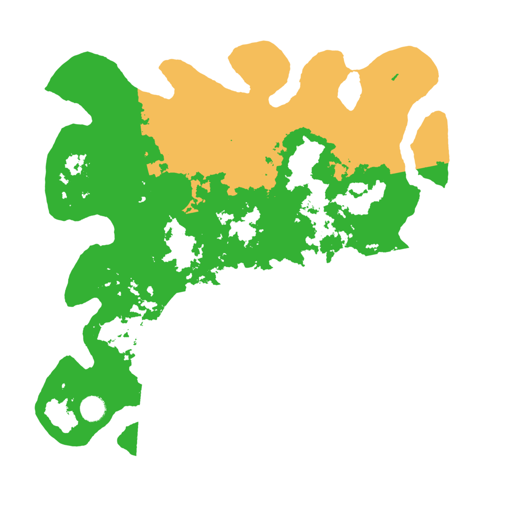 Biome Rust Map: Barren, Size: 3500, Seed: 6392438