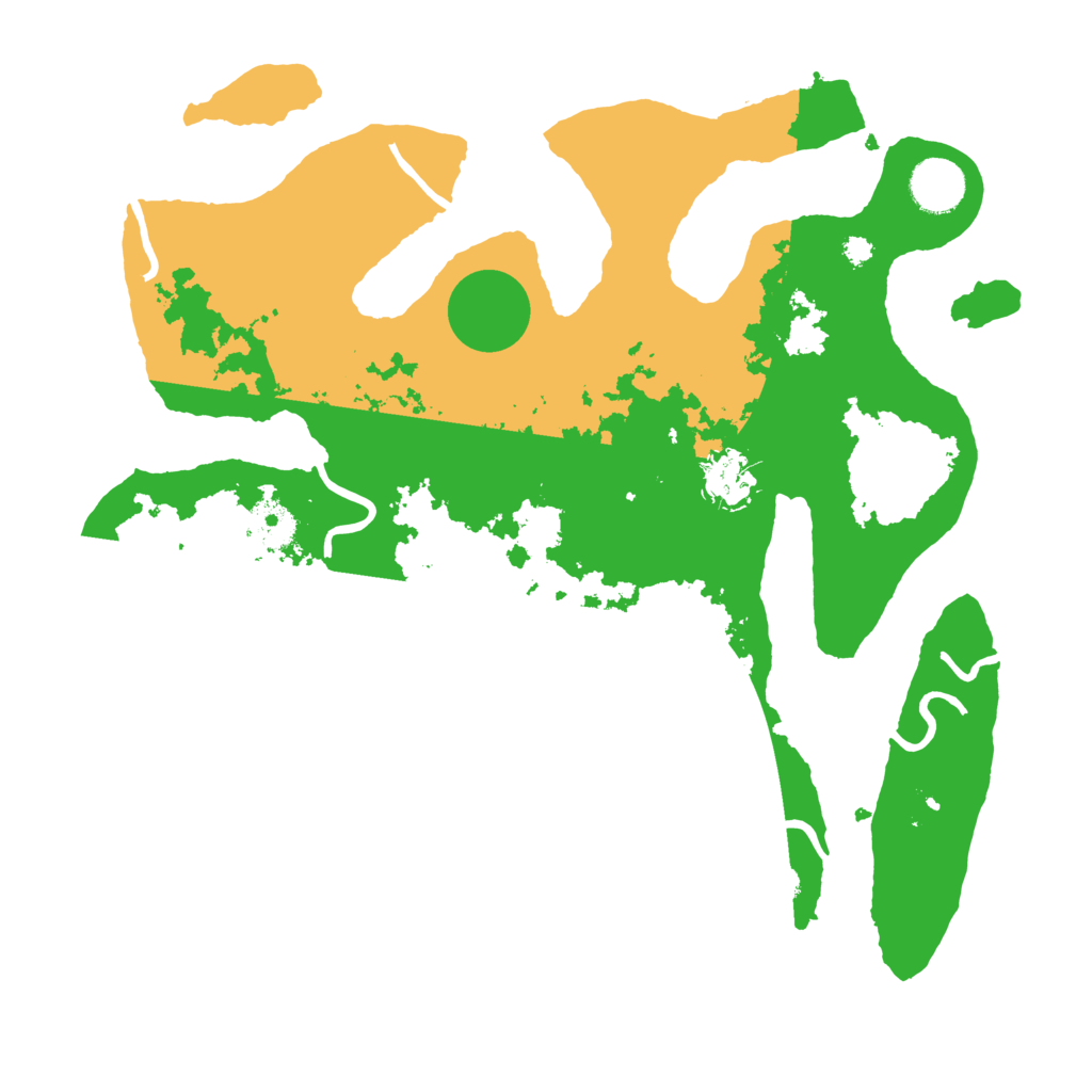 Biome Rust Map: Procedural Map, Size: 3500, Seed: 26951