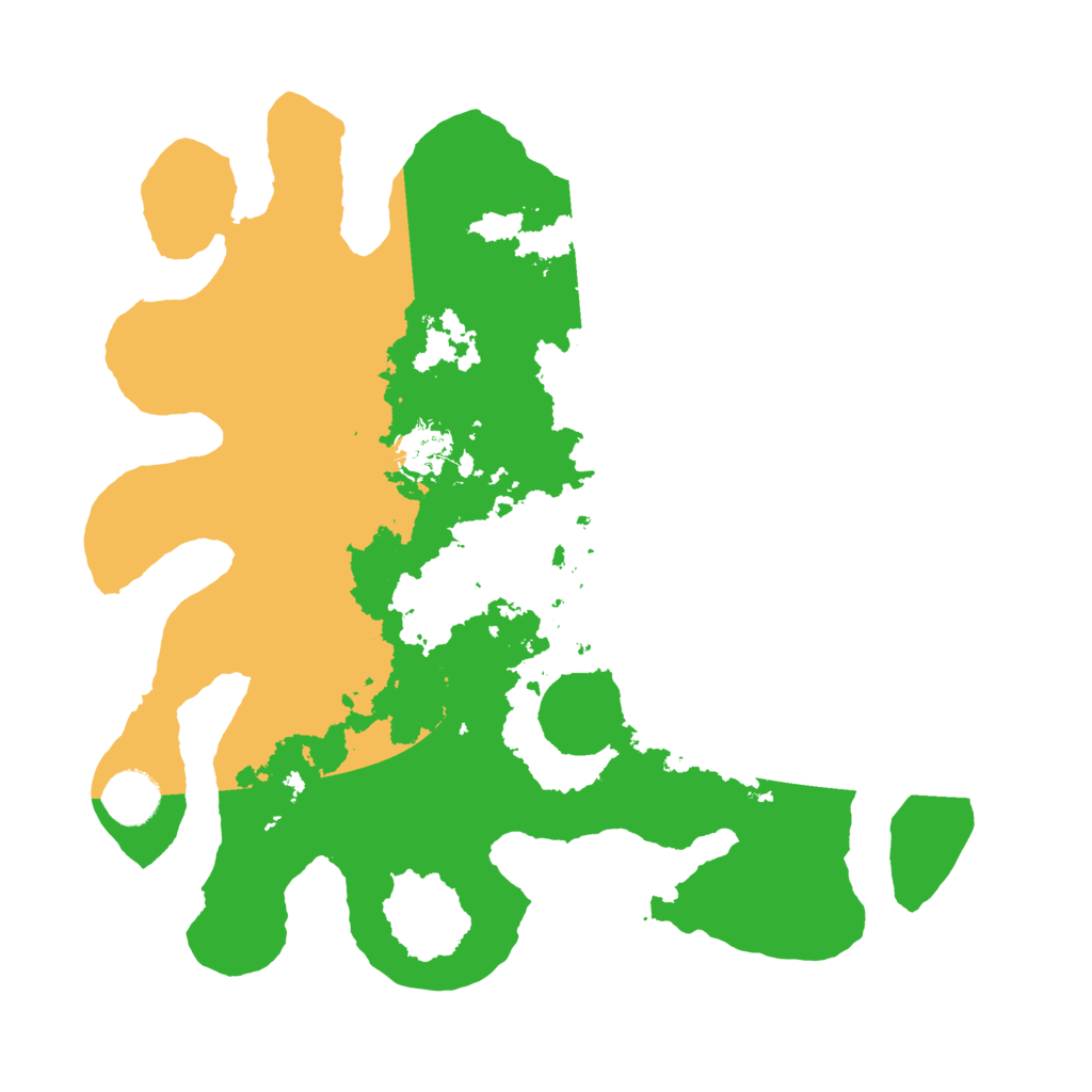 Biome Rust Map: Barren, Size: 3500, Seed: 4002899