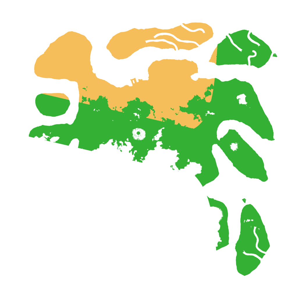 Biome Rust Map: Procedural Map, Size: 3500, Seed: 139044