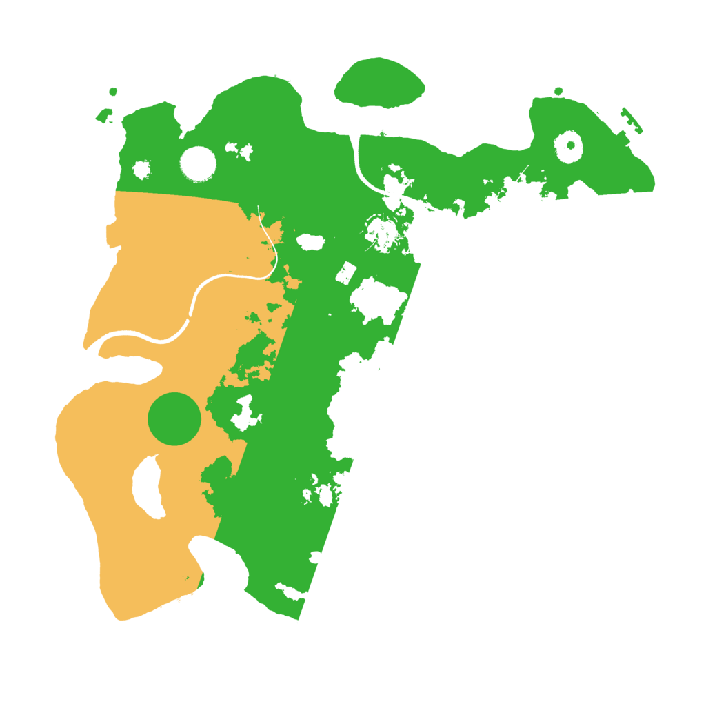 Biome Rust Map: Procedural Map, Size: 3500, Seed: 3835847