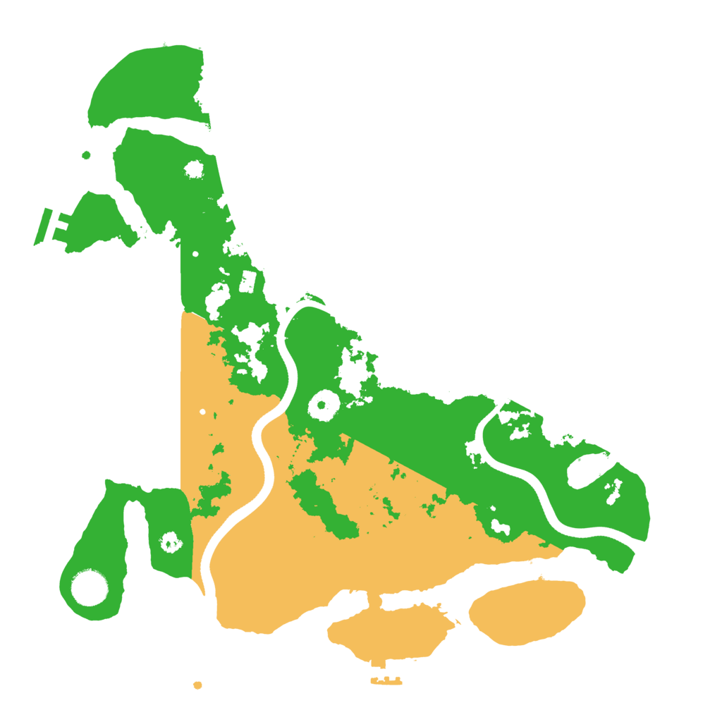 Biome Rust Map: Procedural Map, Size: 3500, Seed: 6443502