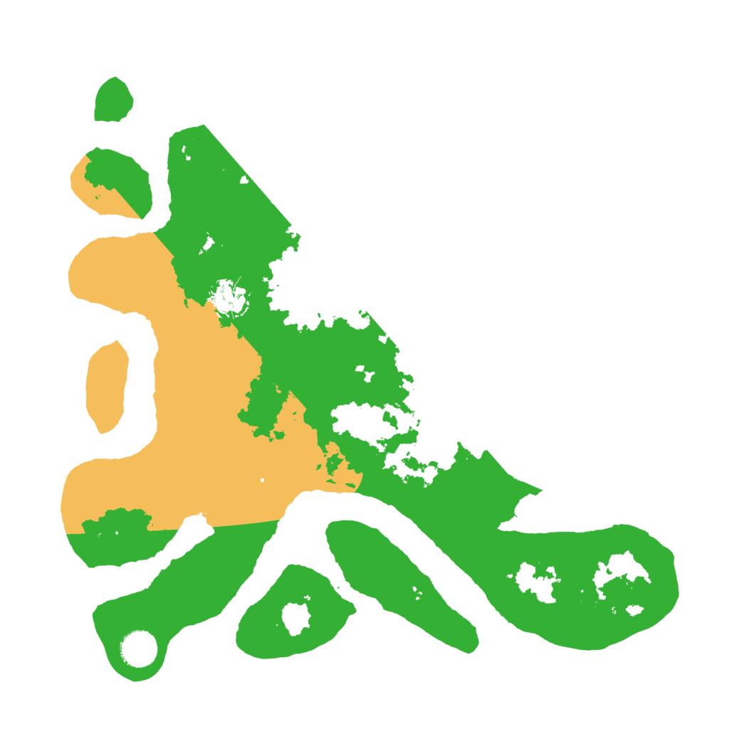 Biome Rust Map: Barren, Size: 3500, Seed: 421221