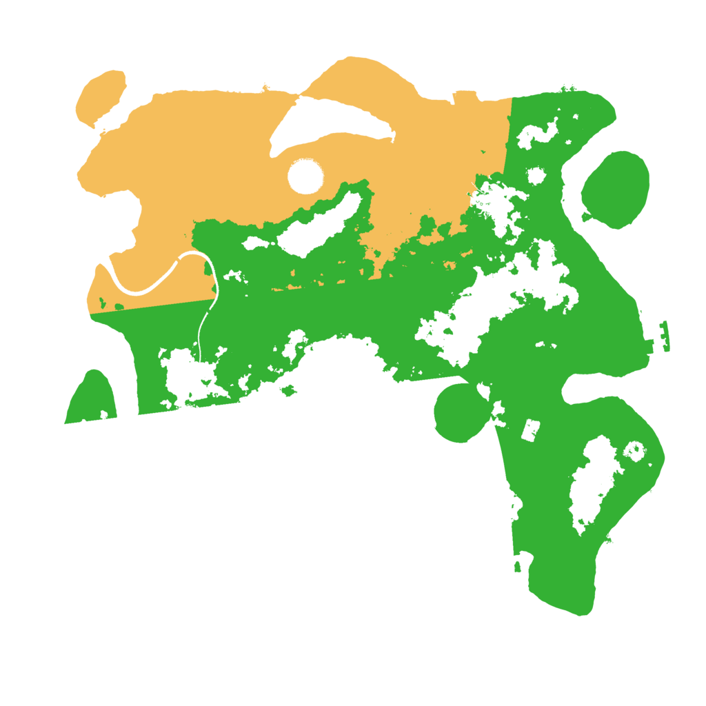Biome Rust Map: Procedural Map, Size: 3500, Seed: 3951599