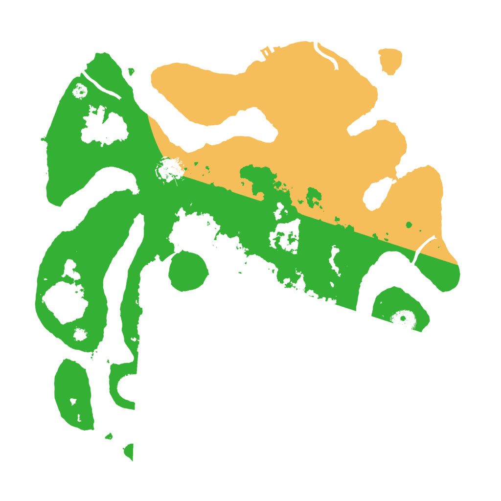 Biome Rust Map: Procedural Map, Size: 3500, Seed: 4175110