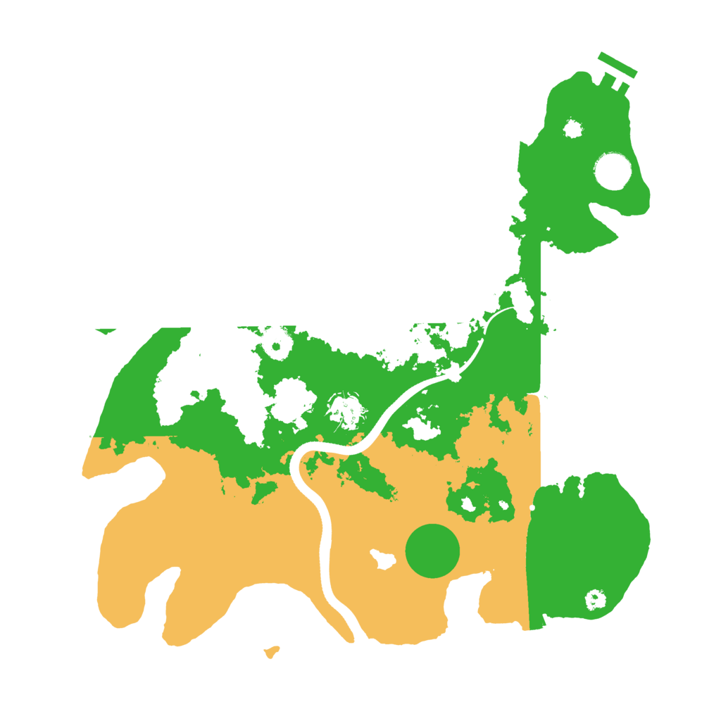 Biome Rust Map: Procedural Map, Size: 3500, Seed: 2262201