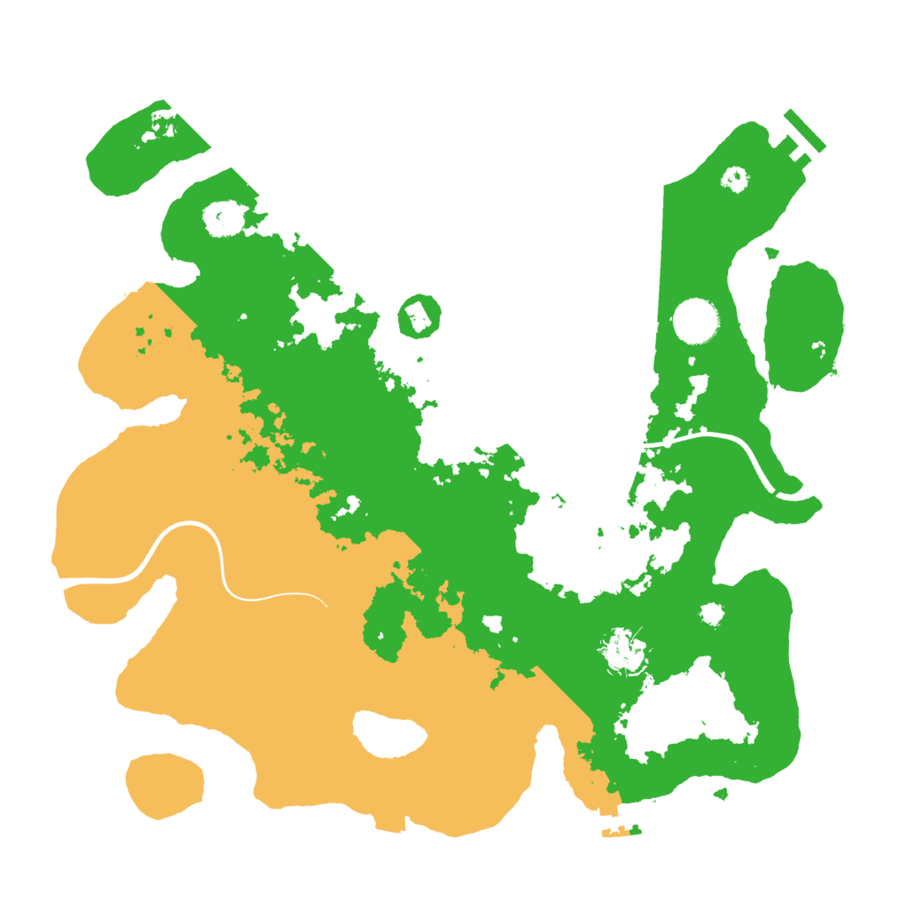 Biome Rust Map: Procedural Map, Size: 3500, Seed: 2833811