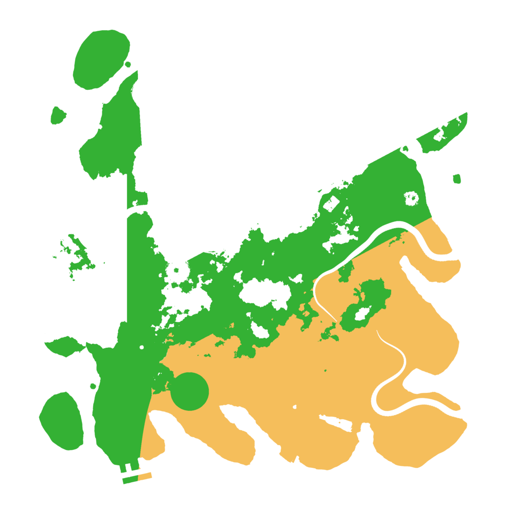 Biome Rust Map: Procedural Map, Size: 3500, Seed: 1736968