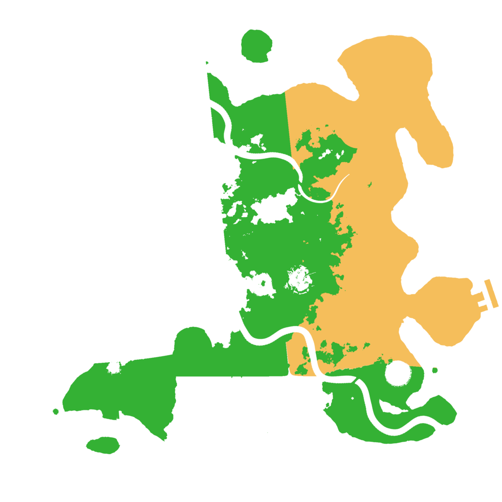 Biome Rust Map: Procedural Map, Size: 3500, Seed: 1492830