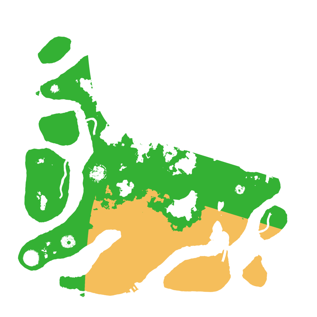 Biome Rust Map: Procedural Map, Size: 3500, Seed: 319574