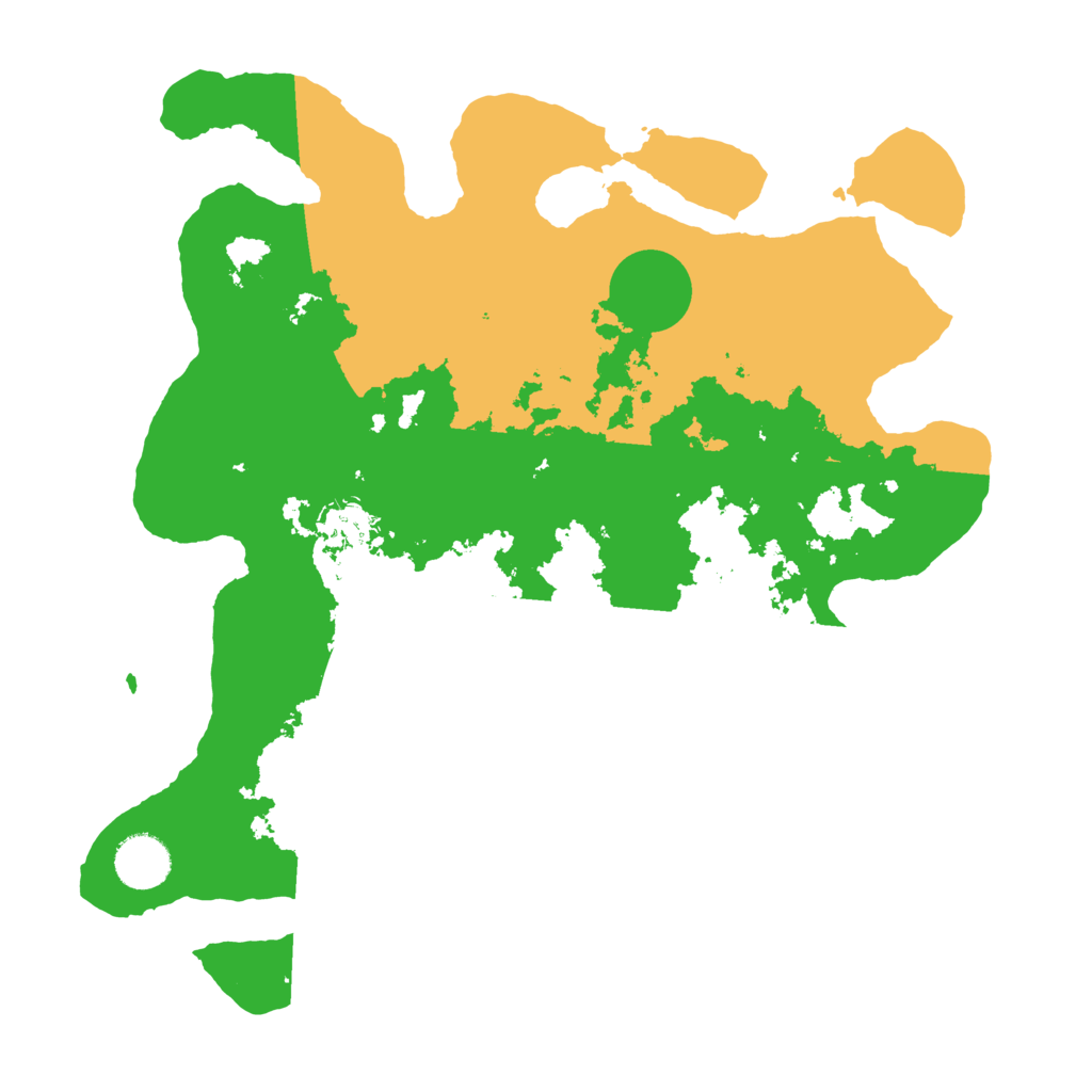 Biome Rust Map: Barren, Size: 3500, Seed: 80924