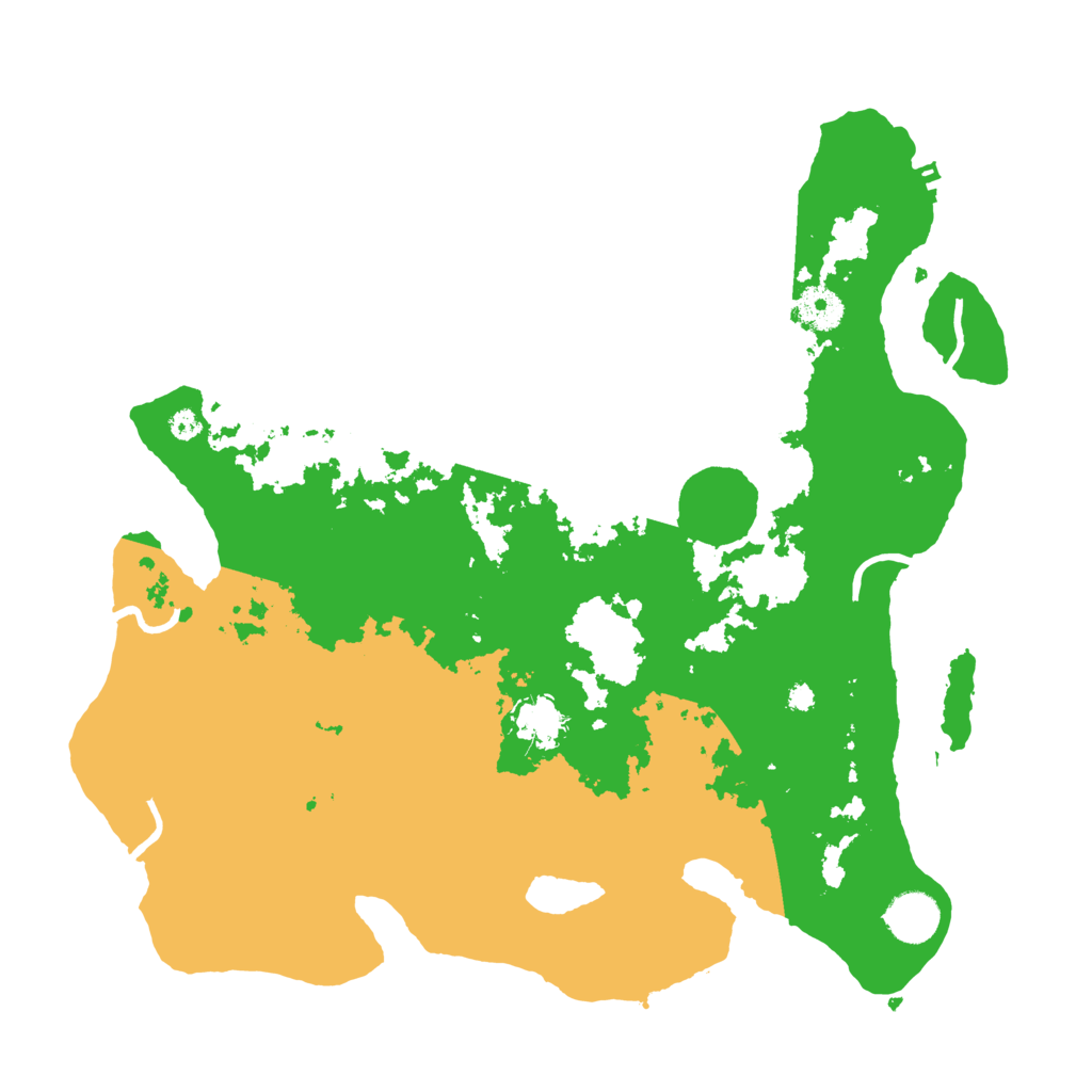 Biome Rust Map: Procedural Map, Size: 3700, Seed: 1996683052