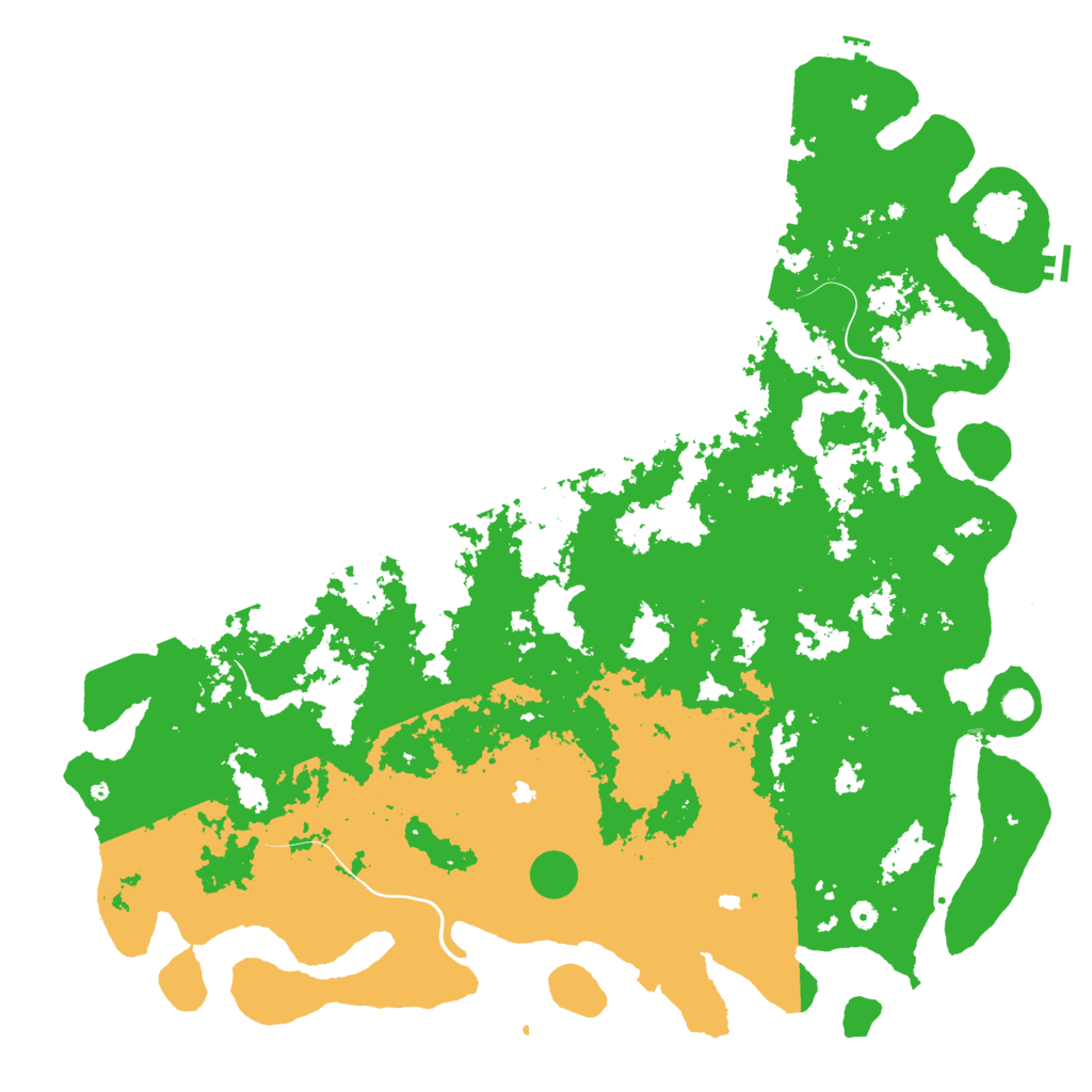 Biome Rust Map: Procedural Map, Size: 6000, Seed: 75442888
