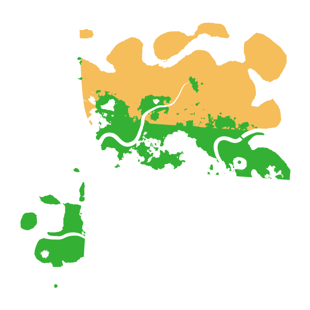 Biome Rust Map: Procedural Map, Size: 3500, Seed: 4140755