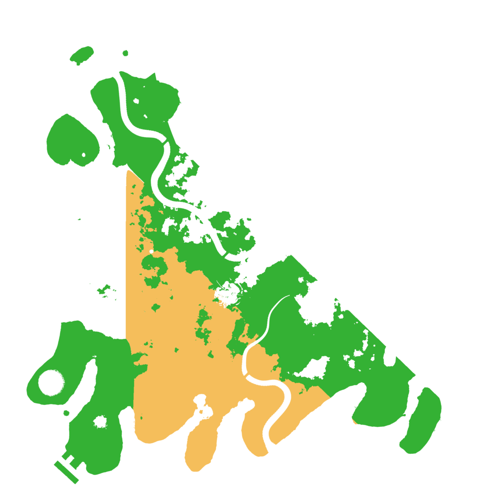Biome Rust Map: Procedural Map, Size: 3500, Seed: 327668