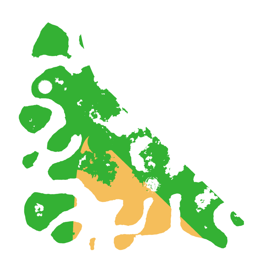 Biome Rust Map: Barren, Size: 3500, Seed: 397988