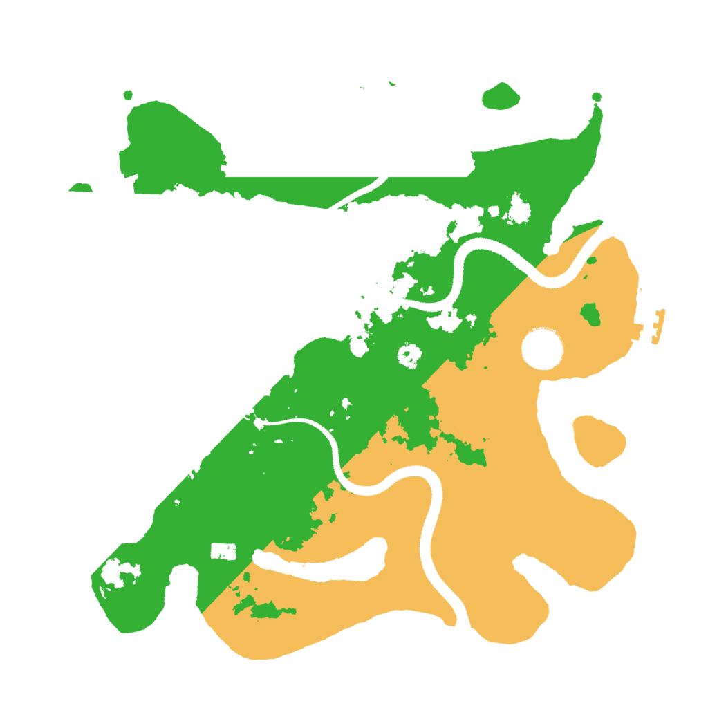 Biome Rust Map: Procedural Map, Size: 3000, Seed: 572673633