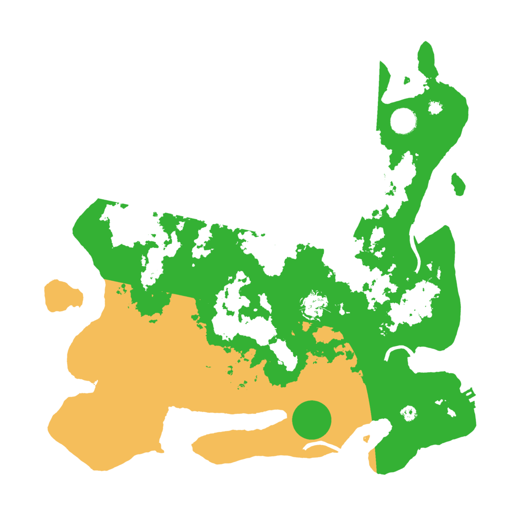Biome Rust Map: Procedural Map, Size: 3500, Seed: 1045597