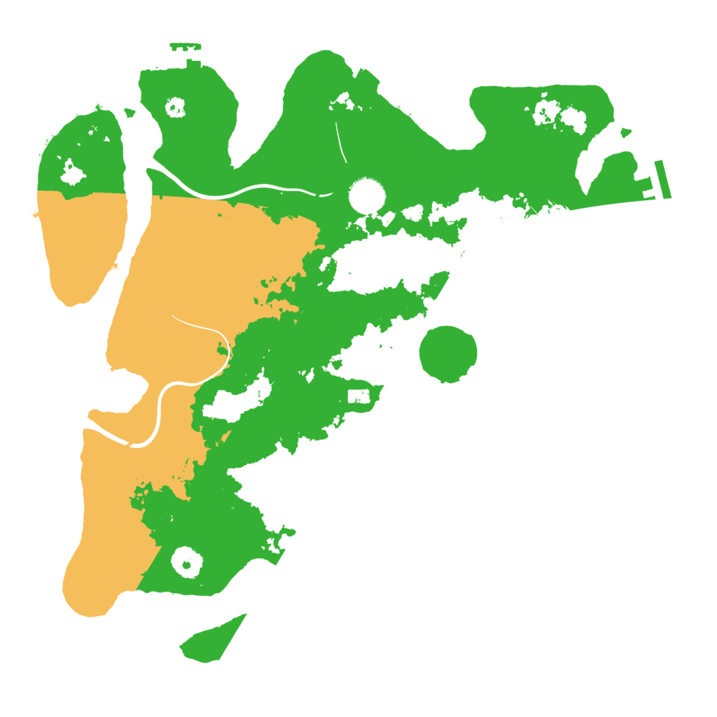 Biome Rust Map: Procedural Map, Size: 3500, Seed: 4685479
