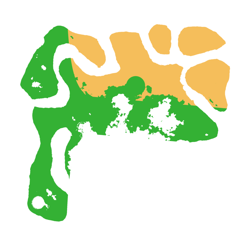 Biome Rust Map: Barren, Size: 3500, Seed: 170227