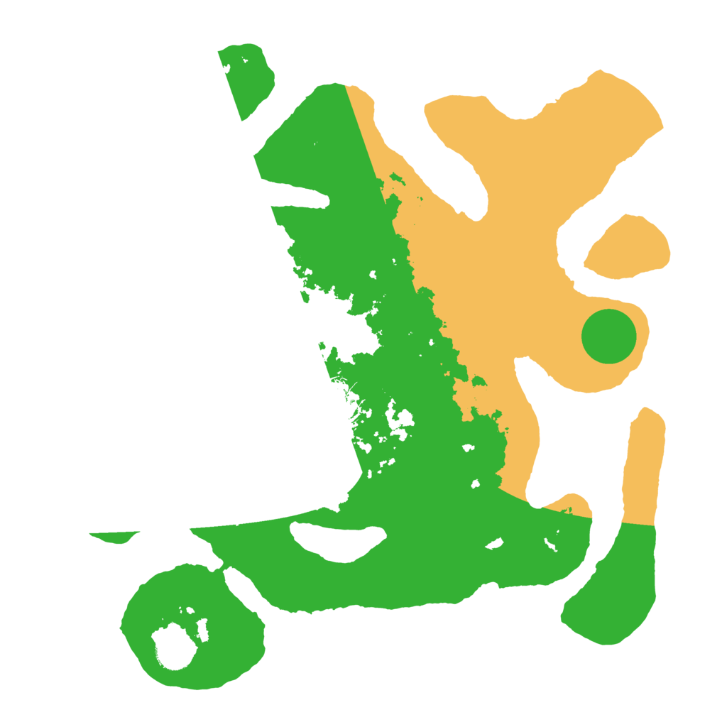 Biome Rust Map: Barren, Size: 3500, Seed: 484020