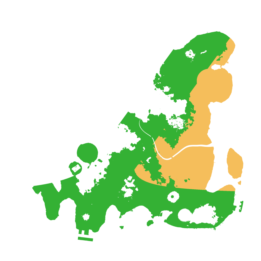 Biome Rust Map: Procedural Map, Size: 3500, Seed: 2036141