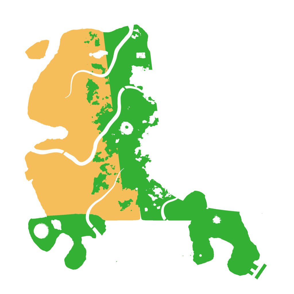 Biome Rust Map: Procedural Map, Size: 3500, Seed: 2001185