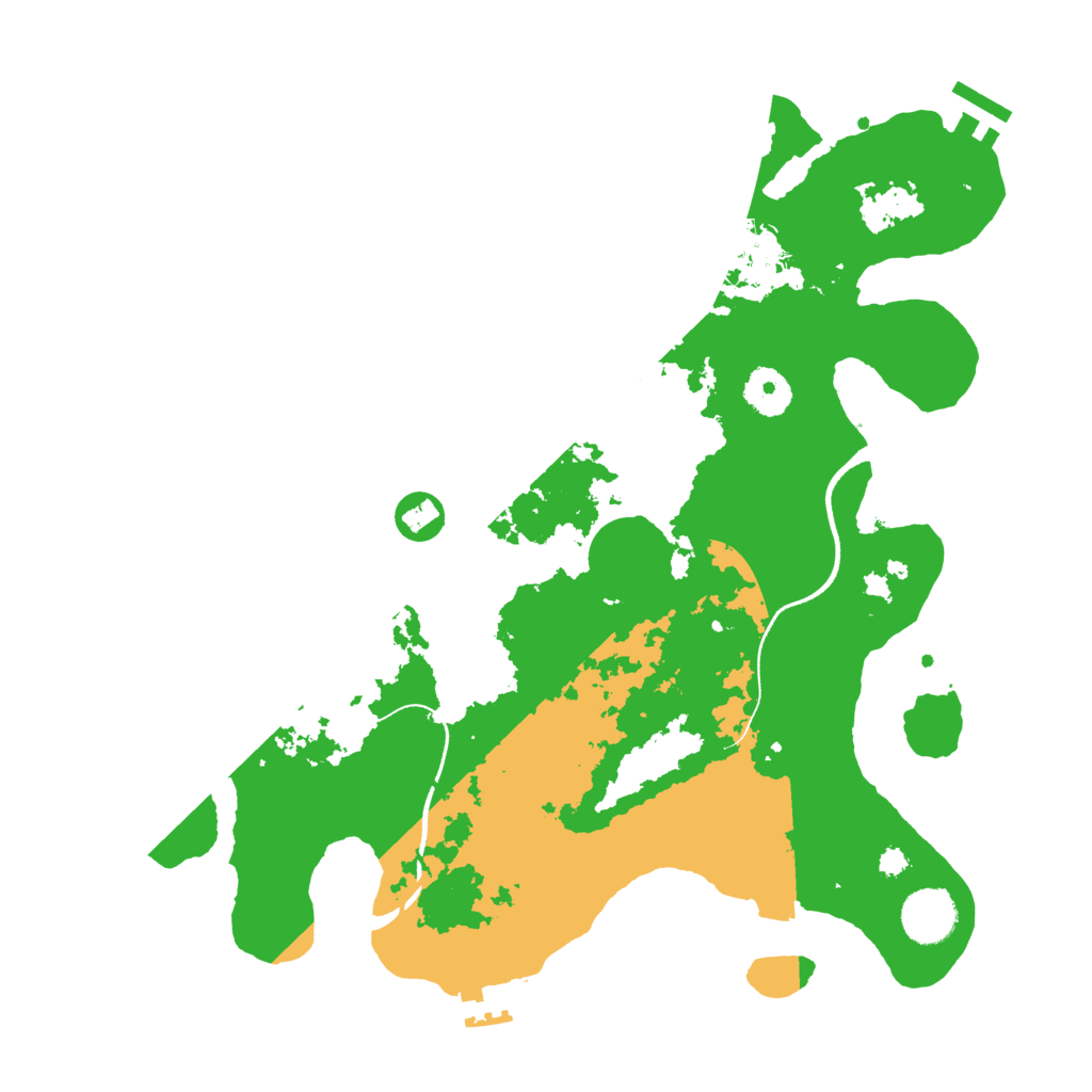 Biome Rust Map: Procedural Map, Size: 3500, Seed: 3975335