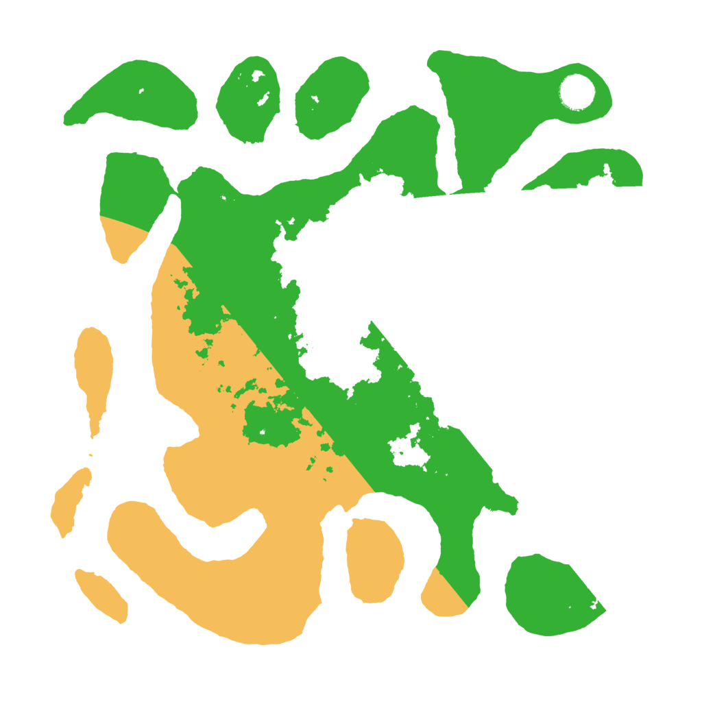 Biome Rust Map: Barren, Size: 3500, Seed: 1140384