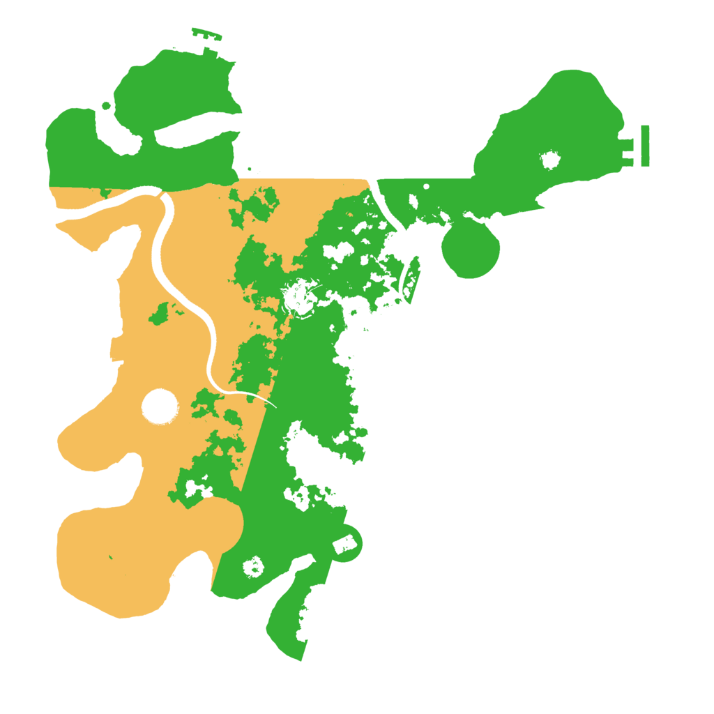 Biome Rust Map: Procedural Map, Size: 3500, Seed: 3072551