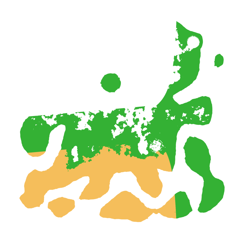 Biome Rust Map: Barren, Size: 3500, Seed: 1213105