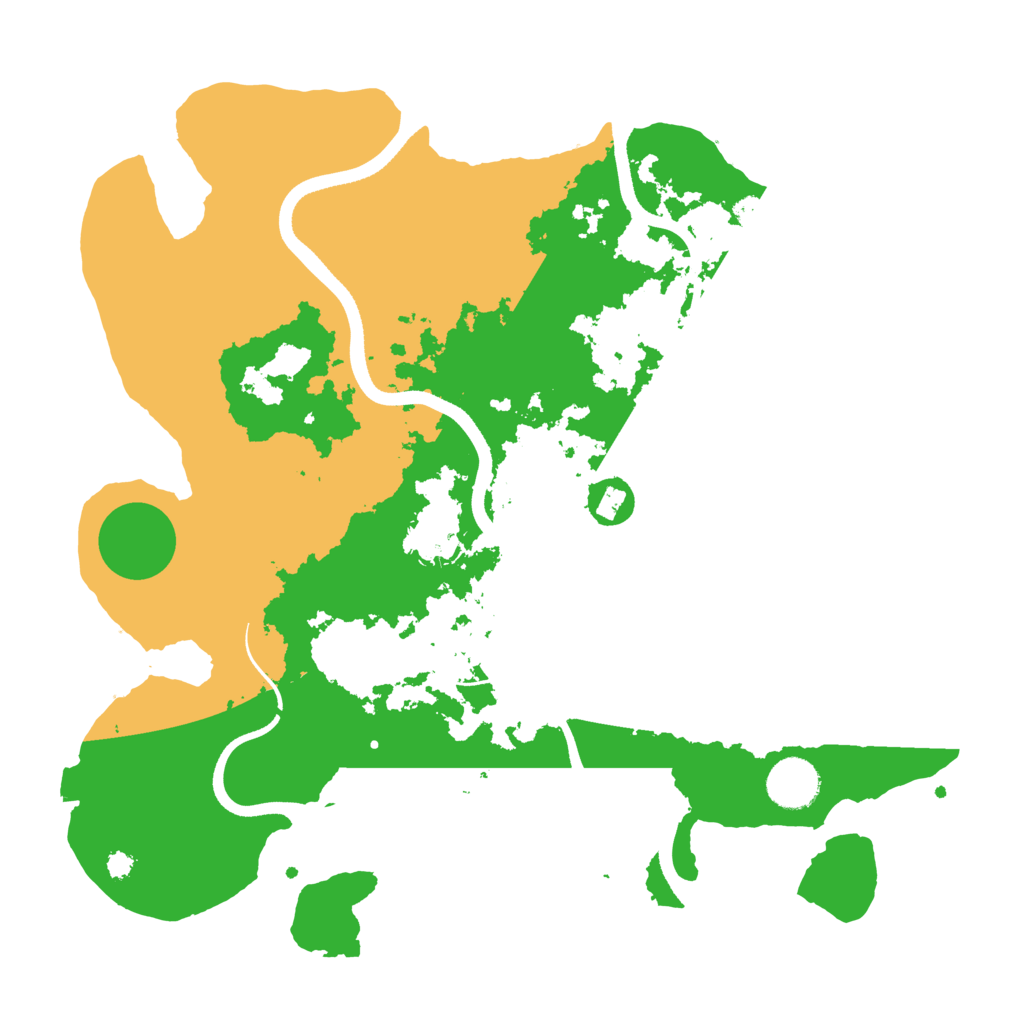 Biome Rust Map: Procedural Map, Size: 3500, Seed: 3544956
