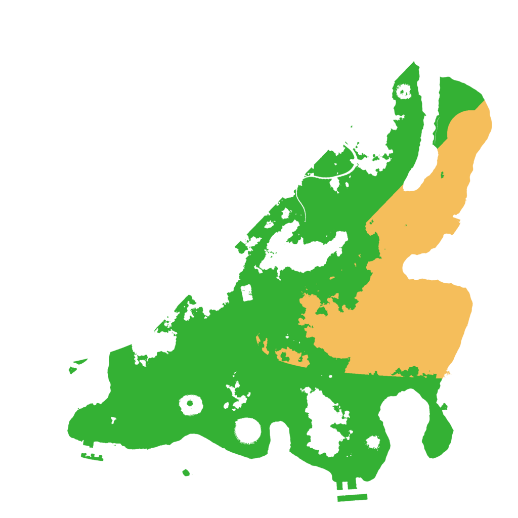 Biome Rust Map: Procedural Map, Size: 3500, Seed: 5795613