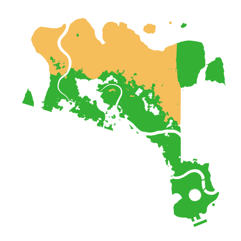 Biome Rust Map: Procedural Map, Size: 3500, Seed: 753196