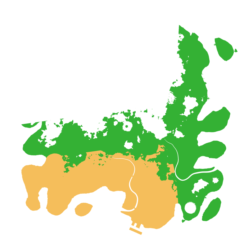 Biome Rust Map: Procedural Map, Size: 3750, Seed: 238460629