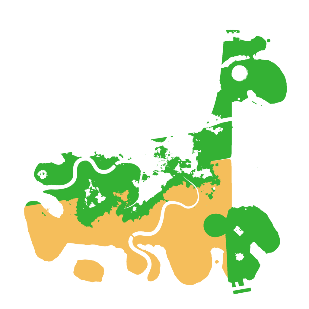 Biome Rust Map: Procedural Map, Size: 3500, Seed: 2128421