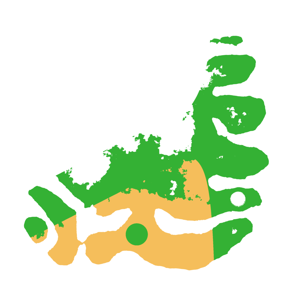 Biome Rust Map: Barren, Size: 3500, Seed: 113675